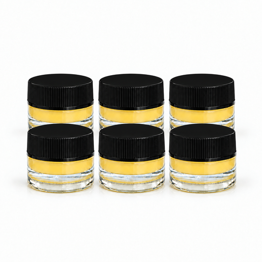 6-pack jar bundle with deeper black lids