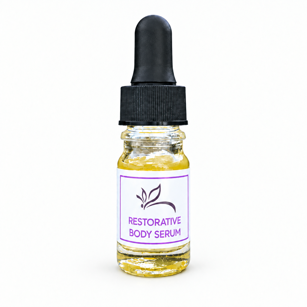 Restorative Body Serum bottle with less white space